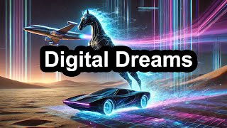 Digital Dreams  Futuristic AI Music Video [upl. by Ettelrats562]