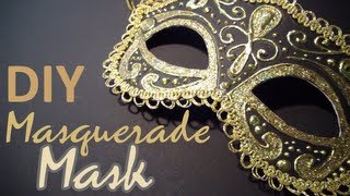 DIY Masquerade Mask from scratch [upl. by Oiligriv983]