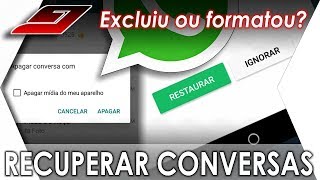 Como RECUPERAR CONVERSAS apagadas do WHATSAPP Reset Exclusão Reinstalação  Guajenet [upl. by Edwina]