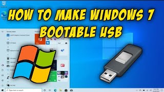 How To Make A Windows 7 Bootable USB Drive 2023 [upl. by Imugem]