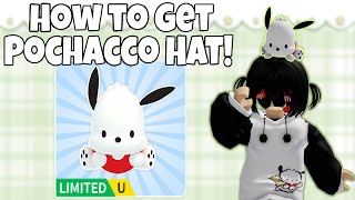 How to Get Pochacco Hat Limited UGC  Roblox My Hello Kitty Cafe  Riivv3r [upl. by Ahtelat]