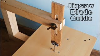 Make A Jigsaw Table Blade Guide  Jigsaw Blade Support [upl. by Mazur]