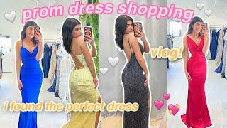 PROM DRESS SHOPPING VLOG 2021  i found the perfect dress [upl. by Quirk]