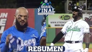 Resumen Tigres del Licey vs Estrellas Orientales Serie Final 20012024 [upl. by Adiesirb]