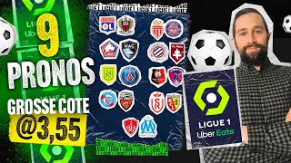 Pronostic foot Ligue 1  Nos 9 pronos du weekend Brest OM Lyon Nice Nantes PSG Rennes Lens [upl. by Buyers]