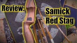 Traditional Archery Review  The Red Stag Recurve Bow by Samick [upl. by Atikram51]