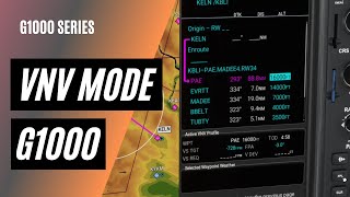 Using Vertical Navigation on the G1000  VNV Mode  Top of Descent Planning [upl. by Nodnelg]