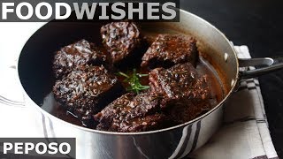 Peposo  Tuscan Black Pepper Beef  Food Wishes [upl. by Ayifas]