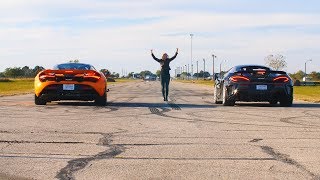 McLaren 720S vs 600LT Drag Race [upl. by Acinonrev]