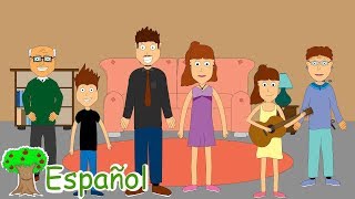 The family members song│Canción de la familia en inglés [upl. by Suivart]