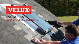 VELUX Install Video  Deck Mounted Skylights [upl. by Enella]