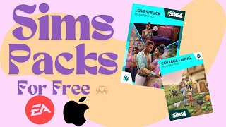 GET ALL OF THE SIMS 4 PACKS FOR FREE EA APP FOR MAC  THE SIMS 4 LOVESTRUCK FREE DOWNLOAD [upl. by Octavie91]