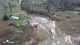 Drone Video from Bossier City La Tornado Damage 11120 [upl. by Modern564]