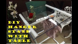 DIY PVC HANGER STAND WITH TABLE [upl. by Mickie]