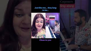 duet the carpenters close to you karaoke thecarpenters [upl. by Arny]