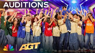 Dance Crew Espiritu Brings The ENERGY  Auditions  AGT 2024 [upl. by Sadie]