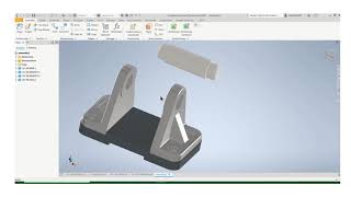 Inventor  Assembly Constraint Using Mid Plane [upl. by Elleirda78]