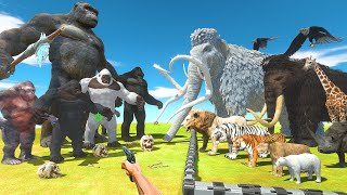 FPS Avatar in KONG Island Rescues Animals and Fight Mutant Primates  Animal Revolt Battle Simulator [upl. by Oiligriv]