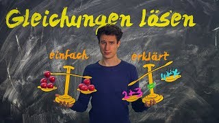 Gleichungen lösen  einfach erklärt [upl. by Tamarra]