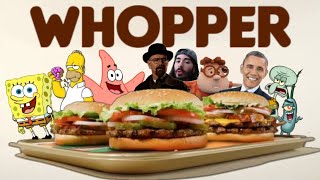 Whopper Whopper Ad But its Sung By Meme Characters [upl. by Ebarta]