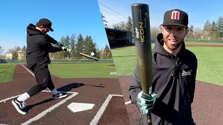 Hitting with the 2023 Rawlings ICON  BBCOR Baseball Bat Review RETURN OF THE GLOWSTICK 😳 [upl. by Atekehs235]