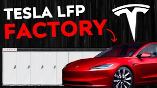 Teslas NEW LFP Battery Factory at Giga Nevada  USA Made LFP [upl. by Arnie]