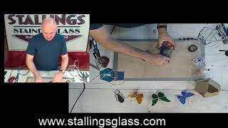 Stained Glass Spinner Demo By Stallings Stained Glass [upl. by Ekusoyr]