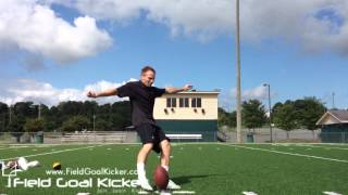 Football Kickoff Technique Hurdle Kick [upl. by Retsevlys]