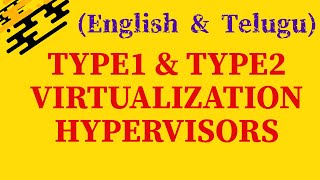 VMWARE  Hypervisor amp Virtualization Explanation in Telugu by Corporate Trainer MrKK [upl. by Ernestus]