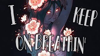 Nightcore  breathin Ariana Grande  Lyrics [upl. by Ahsiryt]