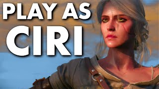 How to Play as Ciri in the Witcher 3 ProCiri Mod [upl. by Kezer]