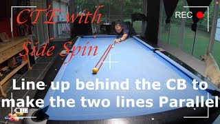 CTE Aiming w Side Spin Basic Position Play Pool Lessons [upl. by Golter]