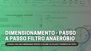 PASSO A PASSO  COMO DIMENSIONAR UM FILTRO ANAERÓBIO [upl. by Timi]