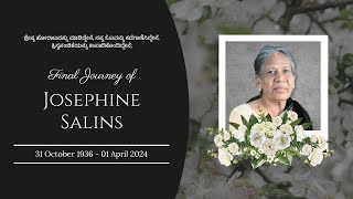 Final Journey of Mrs Josephine Salins 87 Yrs  03042024  0200 PM  Udupi [upl. by Lucy]