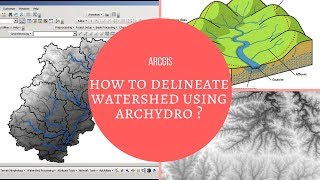 ARCGIS  How to delineate watershed using ARC HYDRO [upl. by Pape]