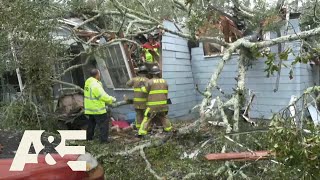 Live Rescue Tree Falls and Smashes Into House Season 3  AampE [upl. by Ebaj]