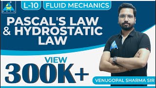 Fluid Mechanics  Module 2  Pascals Law amp Hydrostatic Law Lecture 10 [upl. by Eicaj]