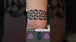 Celtic Tattoo Wraparound Wrist celtic tattoo celtictattoo celtictattoos vikingtattoo celticart [upl. by Corie]