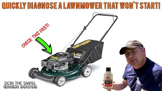 Lawnmower Wont Start Simple Method To Quickly Diagnose It [upl. by Eseila329]