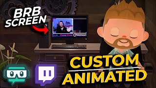 STREAMLABS  How to Create Custom Animated BRB Screen for Twitch [upl. by Ailel]