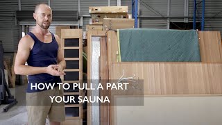 How To Disassemble An Outdoor Sauna [upl. by Bowers]