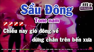 Karaoke Sầu Đông Nguyễn Hưng [upl. by Altheta970]