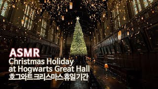 ASMR Harry Potter●호그와트의 크리스마스 휴일 기간 그레이트 홀 입체음향  구독자 30만 기념  Christmas at Hogwarts [upl. by Surazal]