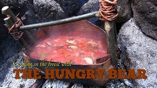 Bushcraft and Cooking in the forest Trailer [upl. by Woodhead]