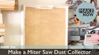 How To Make a Miter Saw Dust Collector [upl. by Gerladina]