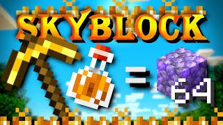 Hypixel SkyBlock Hardcore 7 The fastest cobblestone collection method [upl. by Mcferren]