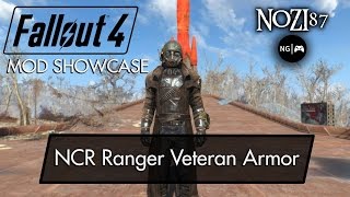 Fallout 4  Mod Showcase NCR Ranger Veteran Armor by DogtoothCG Unoctium [upl. by Tome]