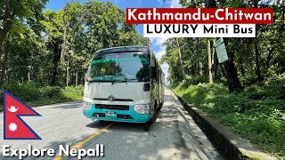 Kathmandu to Chitwan National Park  LUXURY TOYOTA COASTER  Swift Holidays  Road Trip in Nepal [upl. by Vera773]