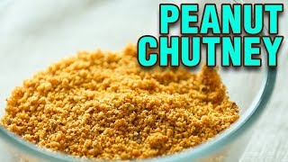 Peanut Chutney  Dry Peanut Chutney Recipe  Peanut Chutney For Idli amp Dosa  Shenga Chutney  Smita [upl. by Analed]