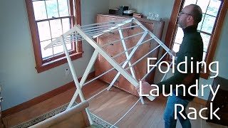 Build a Folding Clothes Drying Rack [upl. by Severen595]